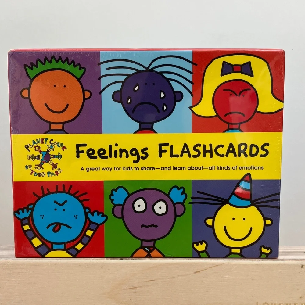 LOVEVERY Wooden Emotion Dolls & Feelings Flashcards